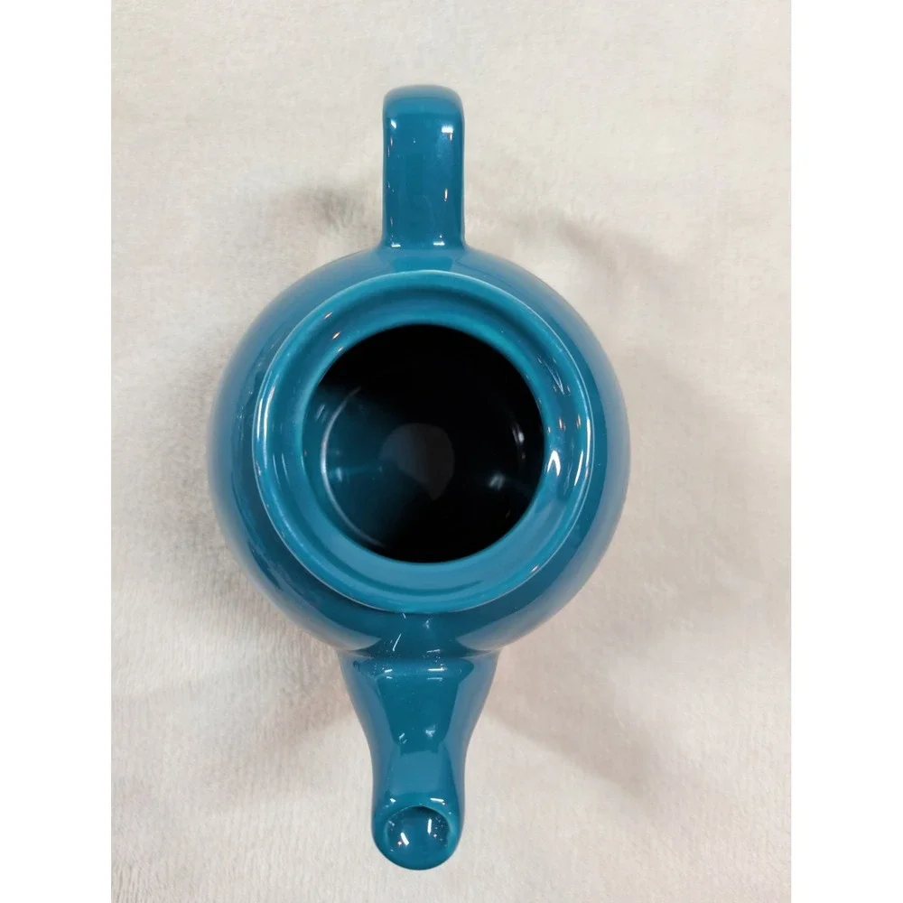 Price & Kensington Teal Blue Ceramic Teapot Glossy Peacock Glaze 2 Cup‎